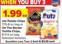 Shop 'n Save Utz Potato Chips or On The Border Tortilla Chips offer