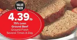Shop 'n Save 75% Lean Ground Beef offer