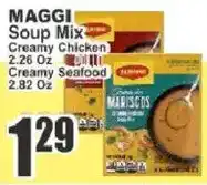 Food Universe Maggi soup mix creamy chicken or creamy seafood offer