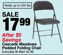 Bi-Mart Cascade Meadows Padded Folding Chair offer