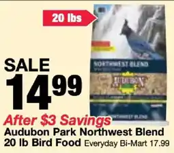 Bi-Mart Audubon Park Northwest Blend Bird Food offer