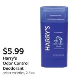 Fareway Harry's Odor Control Deodorant offer