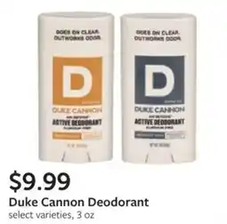 Fareway Duke Cannon Deodorant offer