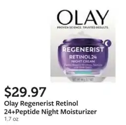 Fareway Olay Regenerist Retinol 24+Peptide Night Moisturizer offer