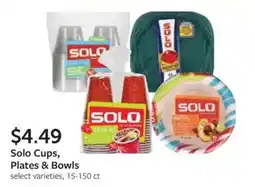 Fareway Solo Cups, Plates & Bowls offer