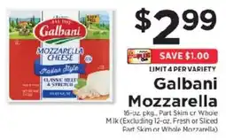 ShopRite Galbani Mozzarella offer