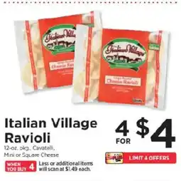 ShopRite Italian Village Ravioli offer