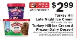 ShopRite Turkey Hill Late Night Ice Cream offer