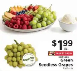 ShopRite Green Seedless Grapes offer