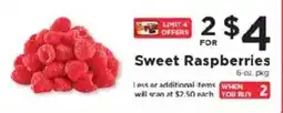 ShopRite Sweet Raspberries offer