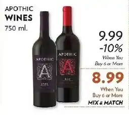 Reasors Apothic Wines offer