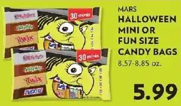 Reasors Mars Halloween Mini or Fun Size Candy Bags offer