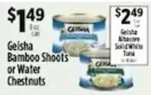 Pioneer Supermarkets Geisha Bamboo Shoots or Water Chestnuts offer