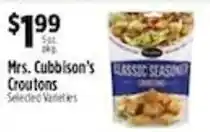 Pioneer Supermarkets Mrs. Cubbison's Croutons offer