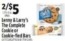 Pioneer Supermarkets Lenny & Larry's The Complete Cookie or Cookie-fied Bars or Fitza Protein Pretzels offer