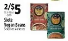 Pioneer Supermarkets Siete Vegan Beans offer