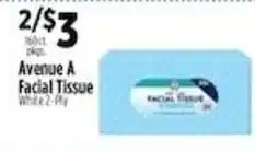 Pioneer Supermarkets Avenue A Facial Tissue offer