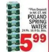 C Town Poland spring water offer