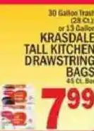 C Town Krasdale tall kitchen drawstring bags offer