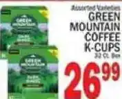 C Town Green mountain coffee k-cups offer