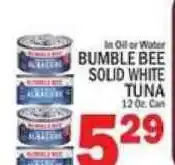 C Town Bumble bee solid white tuna offer