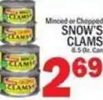 C Town Snow's clams offer