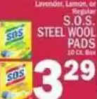 C Town S.o.s. steel wool pads offer