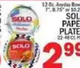 C Town Solo paper plates offer