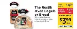 ShopRite The rustik oven bagels or Bread offer