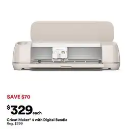 Michaels Cricut Maker 4 with Digital Bundle offer