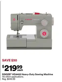 Michaels SINGER HD4542 Heavy-Duty Sewing Machine offer
