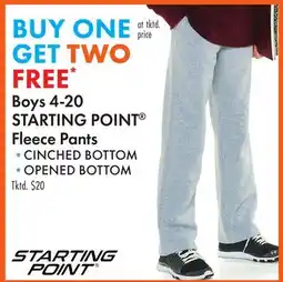 Boscov's Boys 4-20 STARTING POINT Fleece Pants offer
