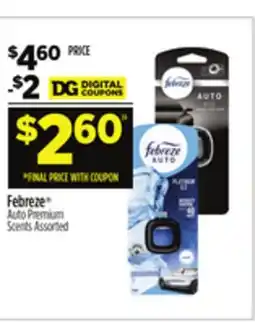 Dollar General Febreze Auto Premium Scents offer