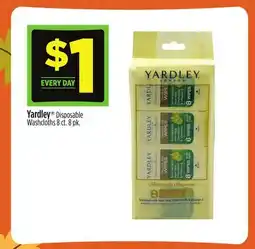 Dollar General Yardley Disposable Washcloths 8 ct. 8 pk offer