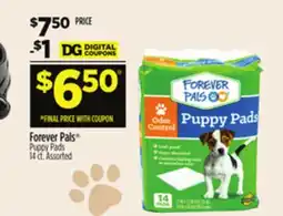 Dollar General Forever Pals Puppy Pads offer