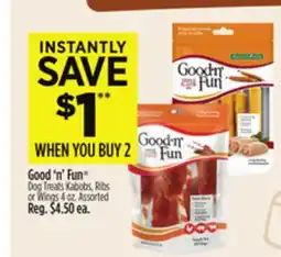 Dollar General Good 'n Fun Dog Treats Kabobs, Ribs or Wings offer
