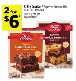 Dollar General Betty Crocker Supreme Brownie Mix 16-19.1 oz offer