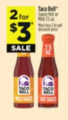 Dollar General Taco Bell Sauce Hot or Mild offer