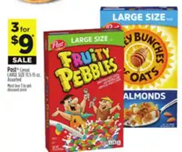 Dollar General Post Cereal LARGE SIZE 13.5-15 oz offer