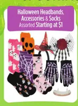 Dollar General Halloween Headbands, Accessories & Socks offer