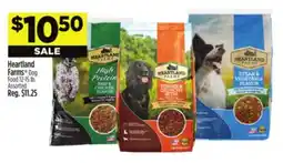 Dollar General Heartland Farms Dog Food 12-15 lb offer