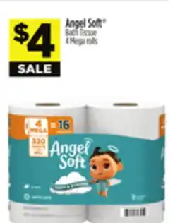 Dollar General Angel Soft Bath Tissue 4 Mega rolls offer