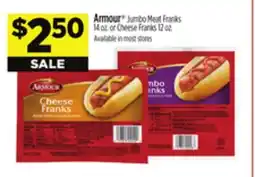 Dollar General Armour Jumbo Meat Franks offer