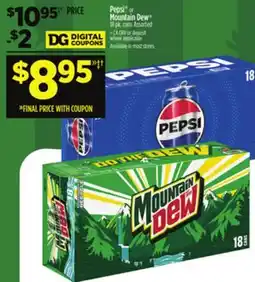 Dollar General Pepsi or Mountain Dew offer
