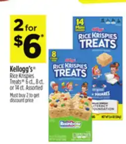 Dollar General Kellogg's Rice Krispies Treats offer