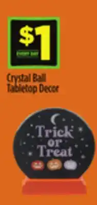 Dollar General Crystal Ball Tabletop Decor offer