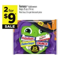 Dollar General Ferrero Halloween Bags offer
