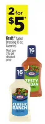 Dollar General Kraft Salad Dressing 16 oz offer