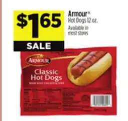 Dollar General Armour Hot Dogs offer