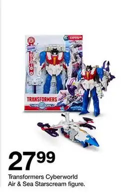 Target Transformers Cyberworld Air & Sea Starscream figure offer
